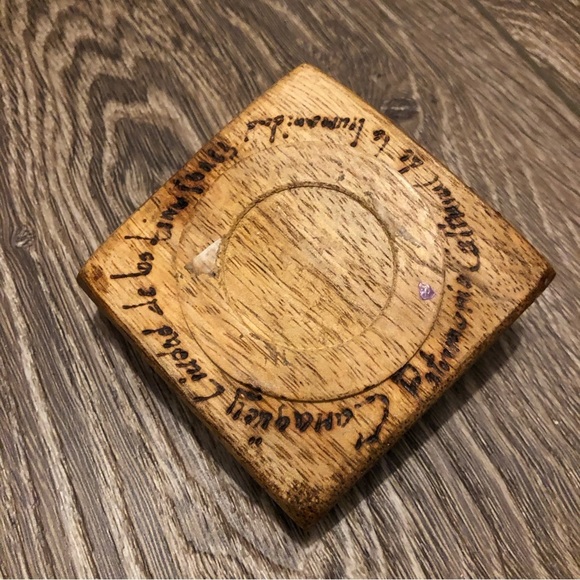 🎄 Cuban cigar ashtray wood hand  made - Picture 2 of 2